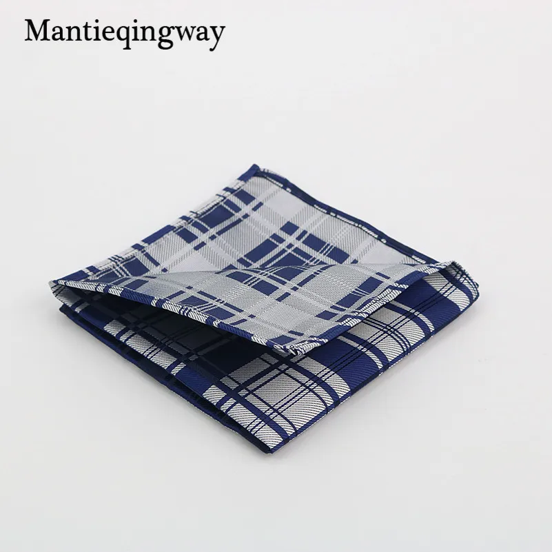 Mantieqingway полиэфир Hanky золото и черный Пейсли Для мужчин мода плед квадранные Карманные Платки для мужской костюм галстук платок