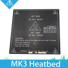 Горячее предложение! Распродажа! RepRap mendel тепловая кровать heatкровать MK3 стандартная алюминиевая пластина 3 мм 3D принтер горячая кровать