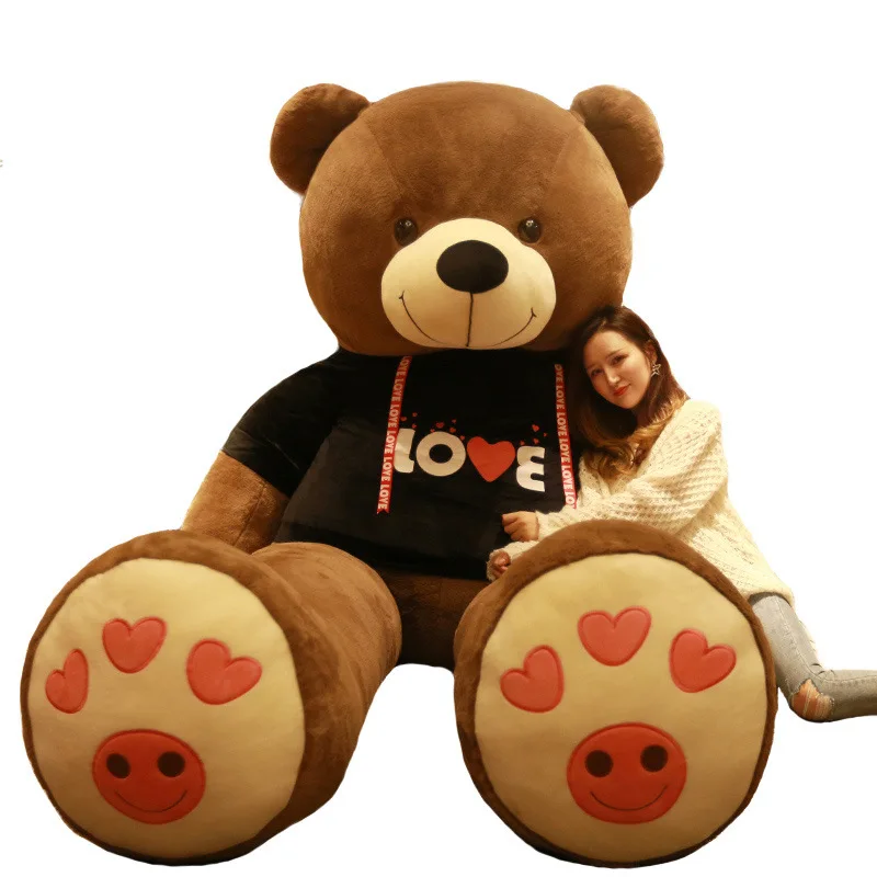 

Huge plush Semi-finished Bearskin Popular Wearing T-shirts No padding bear Girls Crazy favorite birthday gift DIY raw material