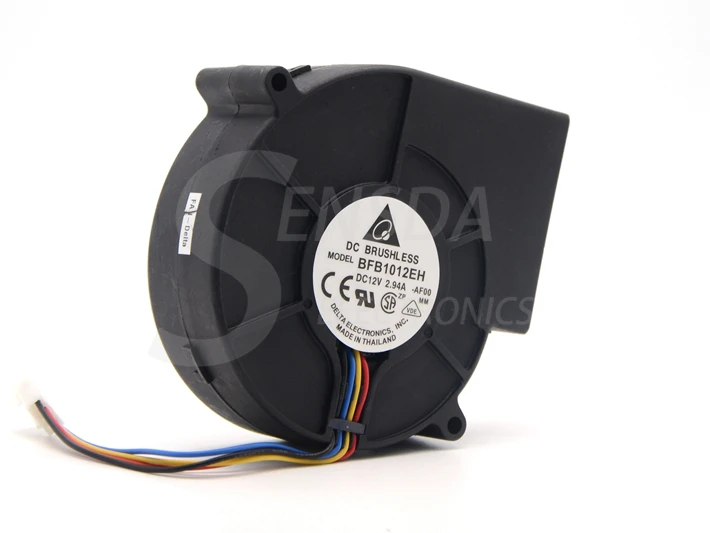 BFB1012EH 9733 12V 2.94A 9cm 3/4 проводной двухшаровой воздушный вентилятор Центробежная