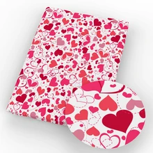 Давид аксессуары 50*145 см сердце любовь цветок полиэстер хлопок ткань для ткани Дети Домашний текстиль для шитья куклы тильда, c4969