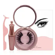 Магнитный ненастоящий ресницы без клея полный глаз 5 магнит многоразовые поддельные ресницы натуральные мягкие ресницы расширение Магнитная ресница комплект