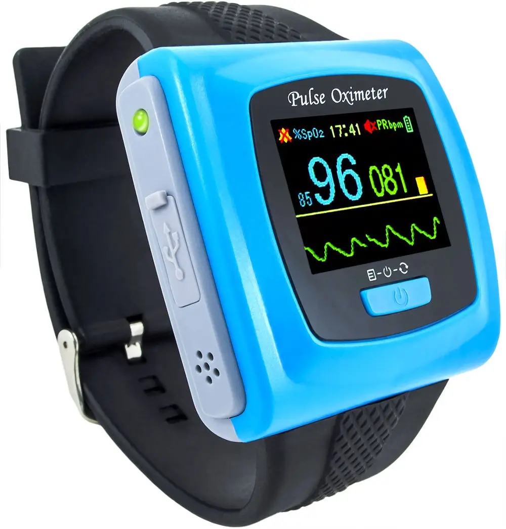 Bluetooth Wireless function Wearable Pulse Oximeter CMS 50FW Wrist Pulse Oxygen SPO2 Monitor USB Software for PC,CE FDA