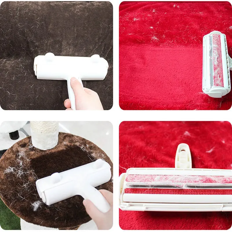  Hair Remover 2-Way Pet Roller Removing Dog Cat Hair from Furniture self-cleaning Lint Pet Hair Remo