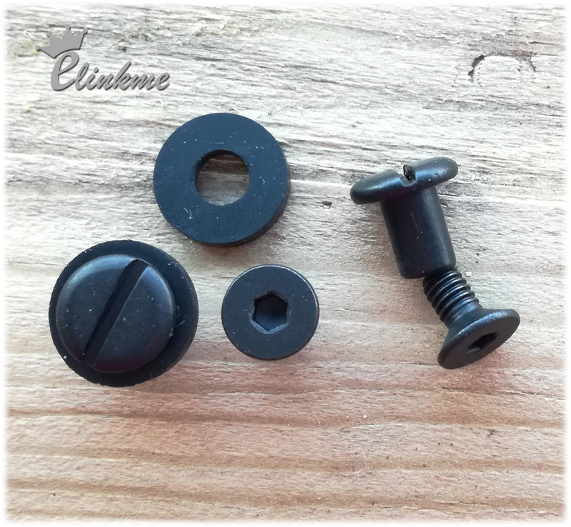 

10pcs/bag, 7.5 mm Kydex Holster Stainless steel 304 screw knife scabbard screw forTek lok buckle screw with Rubber pad DIY