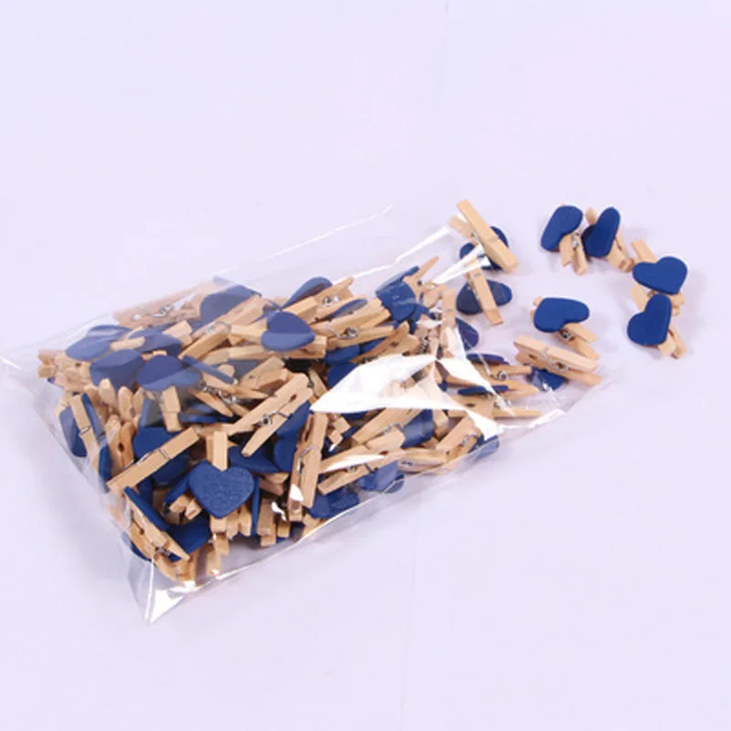 10pcs Many color Wooden Clothespin Clips Office Party Decoration