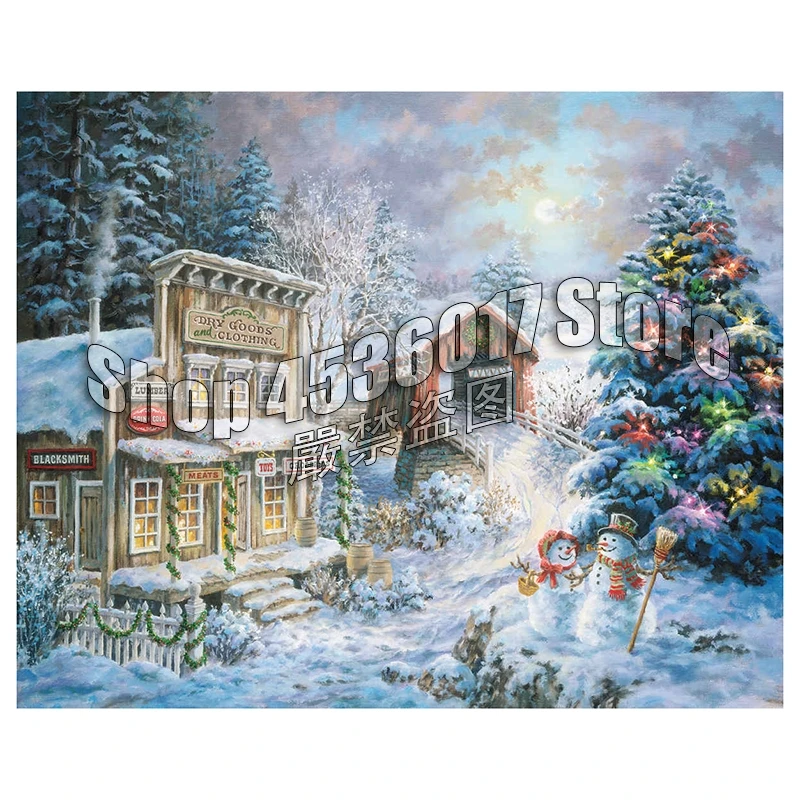 Diamond Painting Country Christmas Store DIY Diamond Embroidery Full Square Winter Art Diamond Mosaic Of Rhinestone Decor Gift Diamond Painting Country Christmas Store DIY Diamond Embroidery Full Square Winter Art Diamond Mosaic Of Rhinestone Decor Gift
