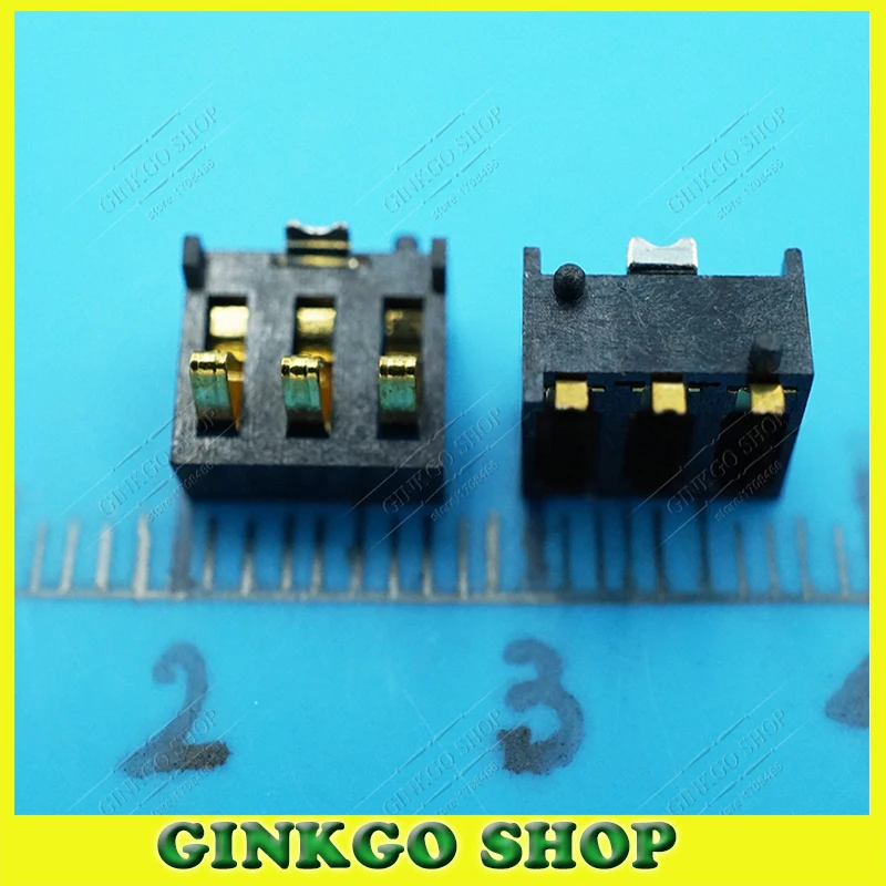 1000pcs 4.5H Phone Battery Holder 3Pin Mobile Phone Battery Connector