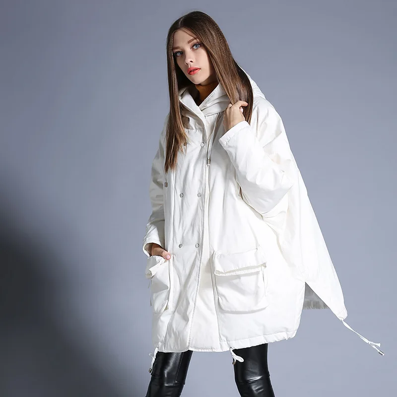 3XL2016New Women's winter jacket extra large irregular