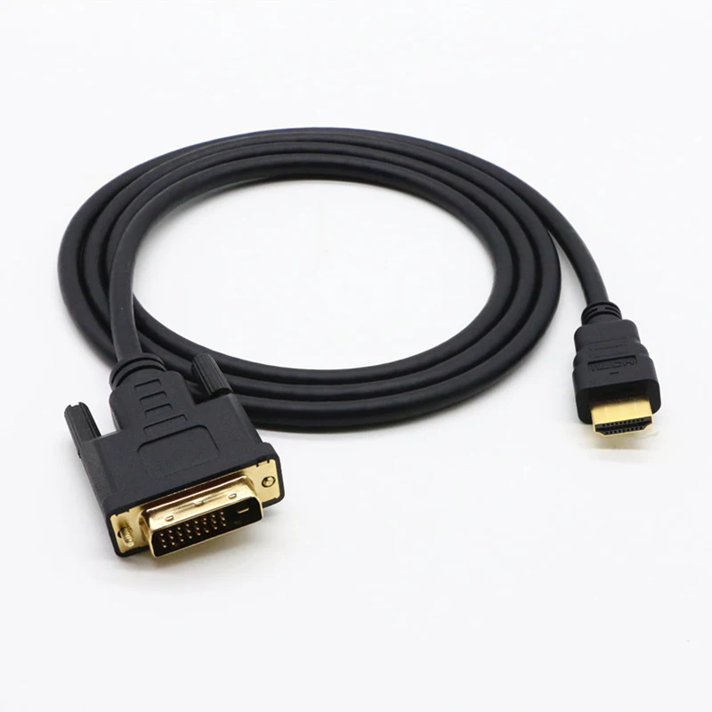 HDMI-DVI 24+ 1 pin адаптер папа-папа DVI-D-HDMI кабели 3D 1080P для lcd DVD HDTV xbox PC высокоскоростной HDMI кабель 7,5 м 10 м