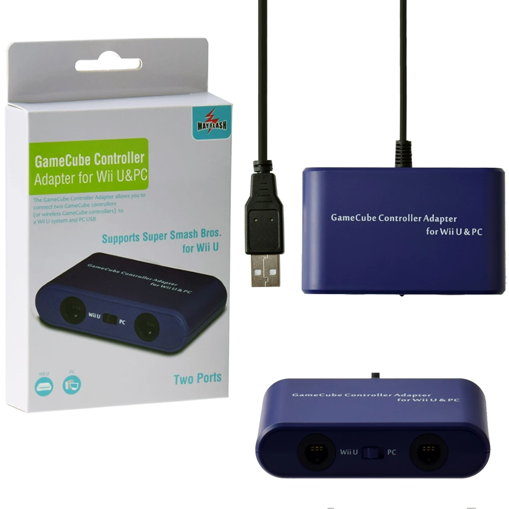 Mayflash 2 порта для GameCube для контроллеров GC USB адаптер конвертер для Mund для wii U для ПК/переключатель игровой аксессуар