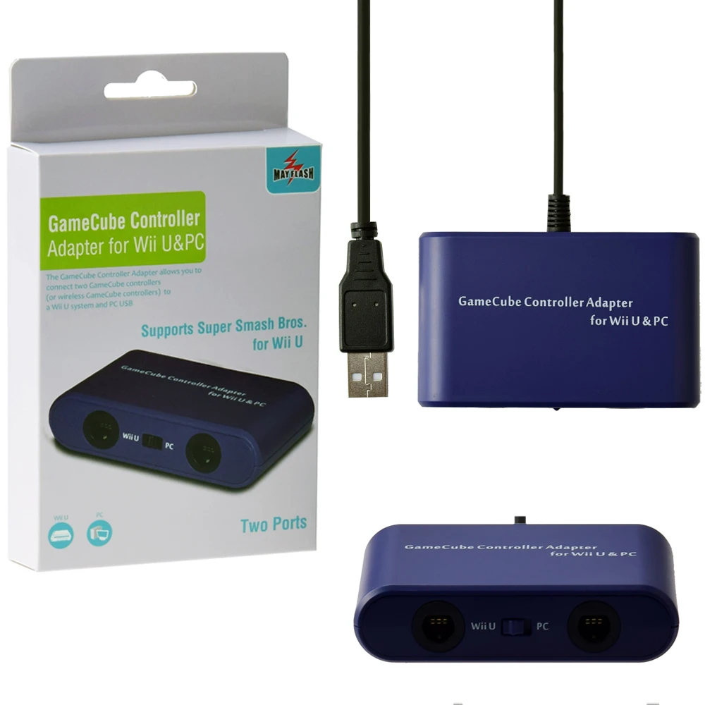 

New Mayflash 2 Ports For GameCube GC Controllers USB Adapter Converter for Nintend for Wii U for PC PC/Switch Game Accessory