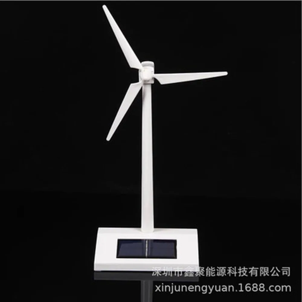 

Solar Powered Windmills Model Wind Turbine Desktop Easy Assembled Solar Powered ABS Plastic Windmill Educational Toy Gift New
