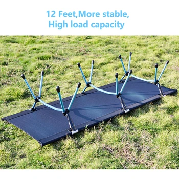 ARICXI Camping Mat Sturdy Comfortable Portable Folding Tent Bed Cot Sleeping Outdoor Camping foldable bed 6