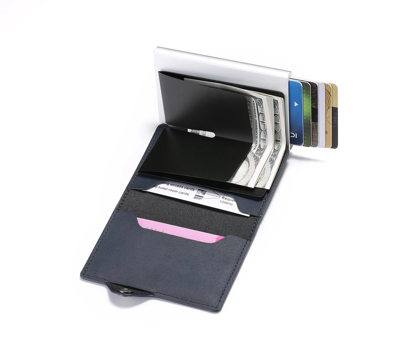 BISI GORO унисекс RFID держатель для карт кошелек винтажный кошелек для карт тонкий всплывающий бизнес мешок для денег Противоугонная карта Прямая поставка