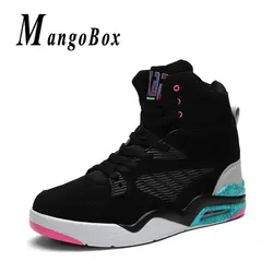 Баскетбольные кроссовки мужской Размеры 39-47 Для мужчин высокие Баскетбольная обувь на воздушной подушке кеды с мехом Спортивная обувь