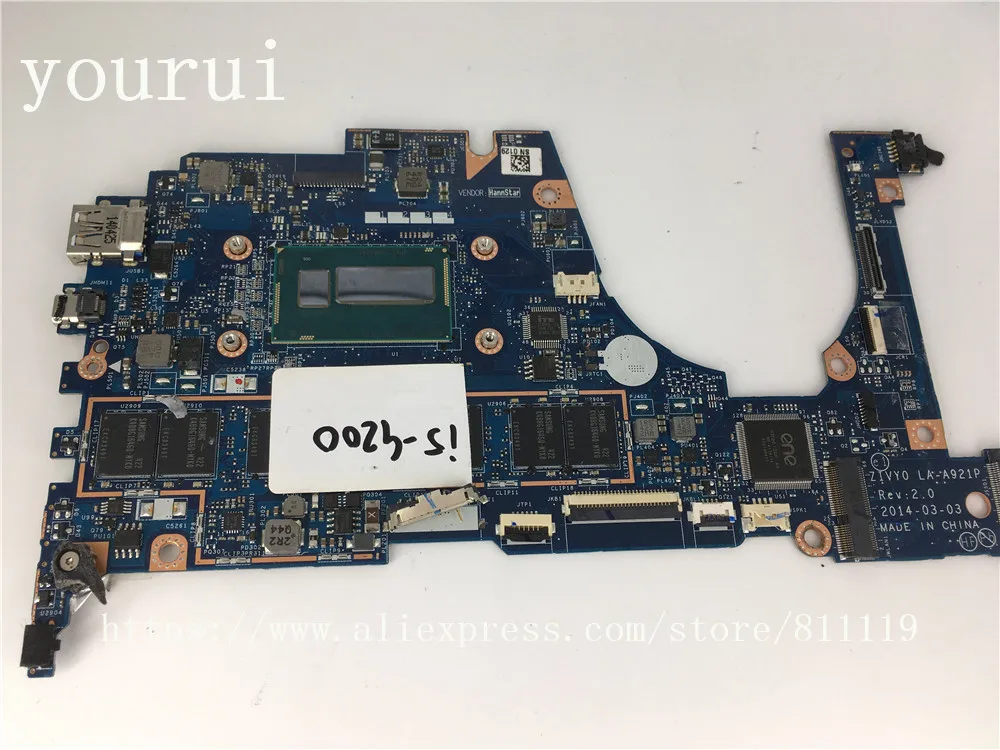 yourui For Motherboard Yoga 2 13 For Lenovo Laptop ZIVY0 LA-A921P Mainboard with i5-4200u Processor Test work perfect yourui For Motherboard Yoga 2 13 For Lenovo Laptop ZIVY0 LA-A921P Mainboard with i5-4200u Processor Test work perfect