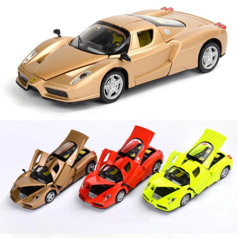 

15CM 1:32 Scale Toy Car Metal Alloy ENZO Sports Racing Pull Back Diecasts Vehicles Model Toys For Children Kids Collection