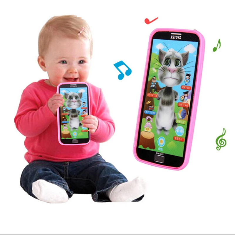 Стильный музыкальный телефон с сенсорным экраном игрушка-симулятор для детей, дети, ребенок обучающий подарок смешные детские развивающие игрушки