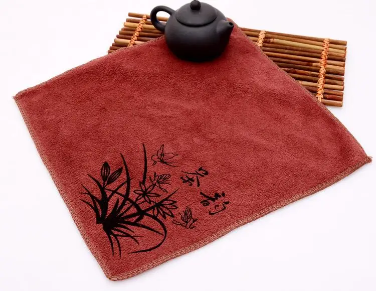 

30X30CM Eco-friendly Cleanning Tissue Tea Cloth Tissue Chinese Towel Absorbent Soft Quick-drying Waterproof Coffee Color Tissue