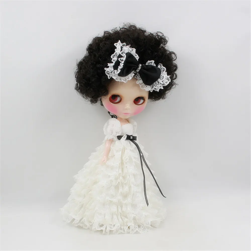 Blyth кукольная одежда к белому свадебному платью белая кружевная юбка подходит для куклы 1/6, обычной куклы, куклы-шарниры, ледяной, jecci five