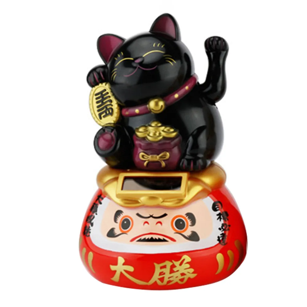 На солнечных батареях Maneki Neko восхитительный счастливый развевающийся манящий удача Кот Добро пожаловать кошка ремесло художественное украшение