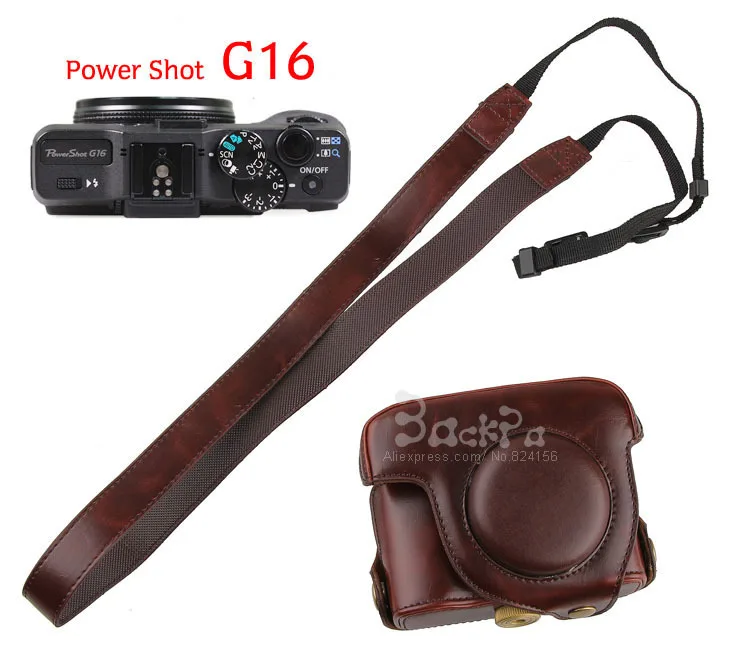 

Camera Bag Case Cover Pouch with 1/4 Screw Mount for Canon Powershot G15 G16 Camera