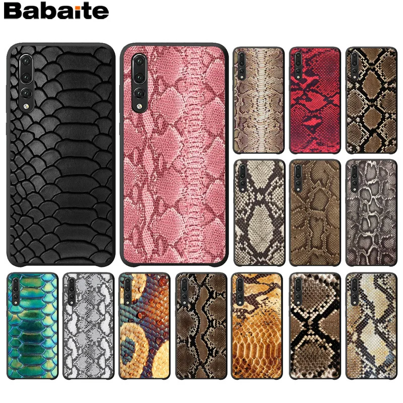 

Babaite snake skin art Pattern TPU Soft Phone Cell Phone Case for Huawei P10 plus 20 pro P20 lite mate9 10 lite honor 10 view10