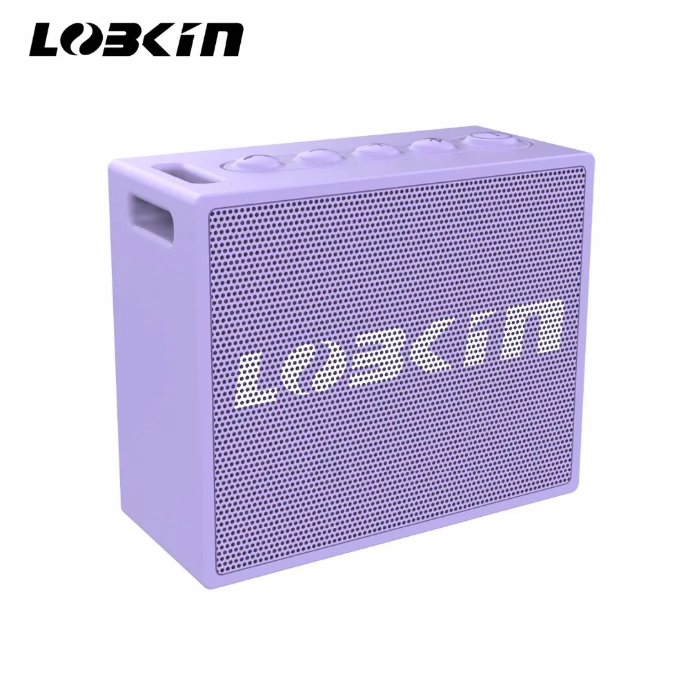 

Lobkin Brand New Portable Bluetooth Stereo Speaker Waterproof IP66 Speaker Wireless Speaker--Purple