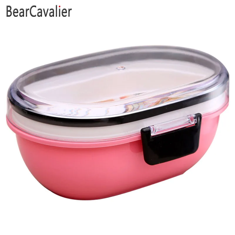 BearCavalier герметичные коробки для ланча большой емкости зеленые пластиковые