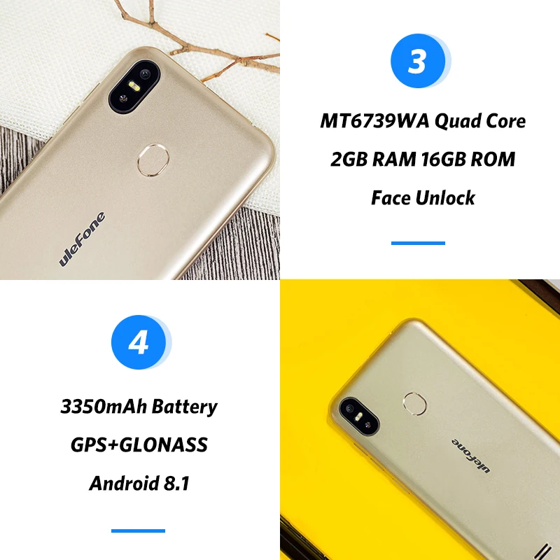Чехол накладка Ulefone S10 Pro мобильного телефона Android 8 1 5 7 дюйма 19:9 MT6739WA 4 ядра 2 Гб
