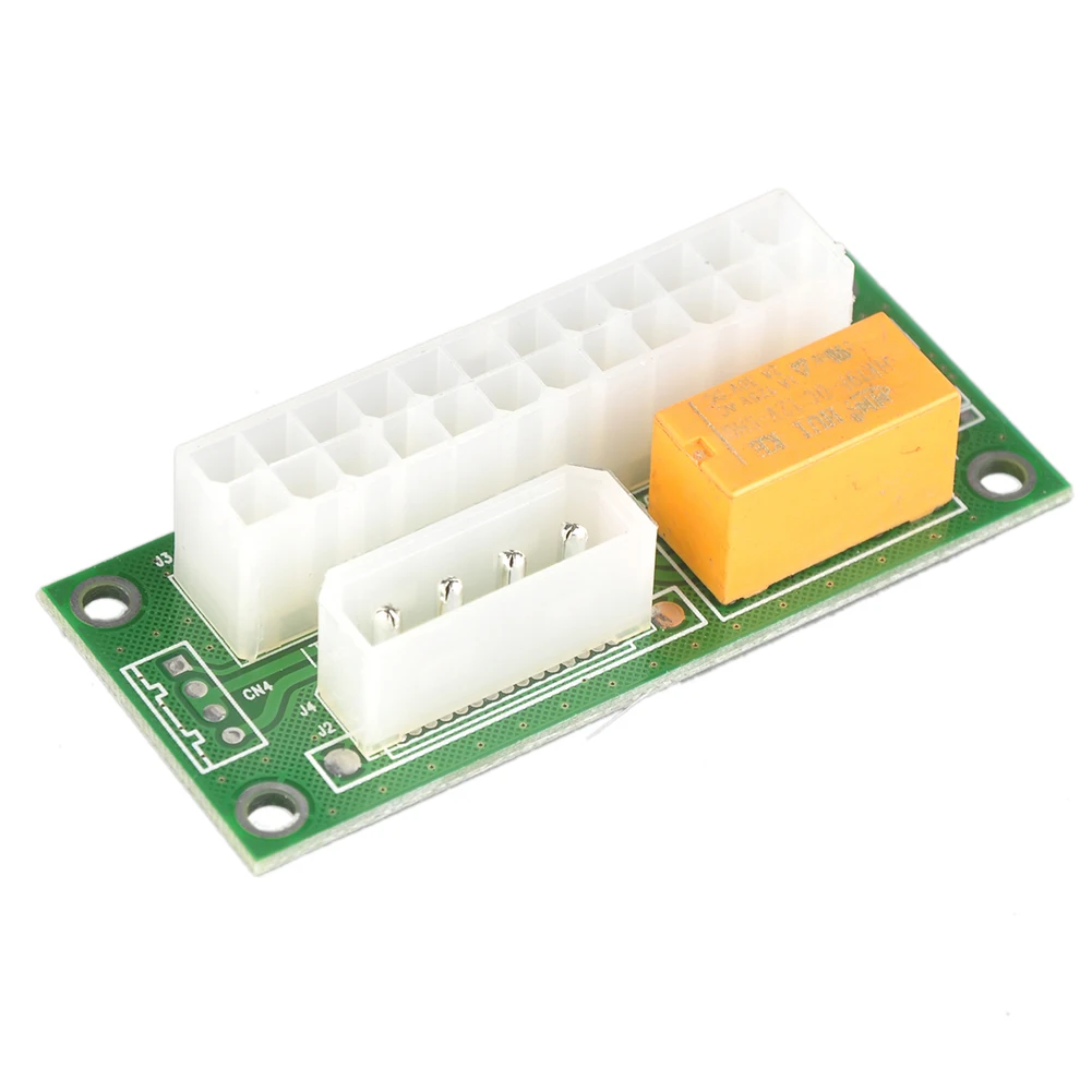 2 шт./компл. PC Настольный ATX 24Pin к 4Pin Molex двойной блок питания синхронизация стартер