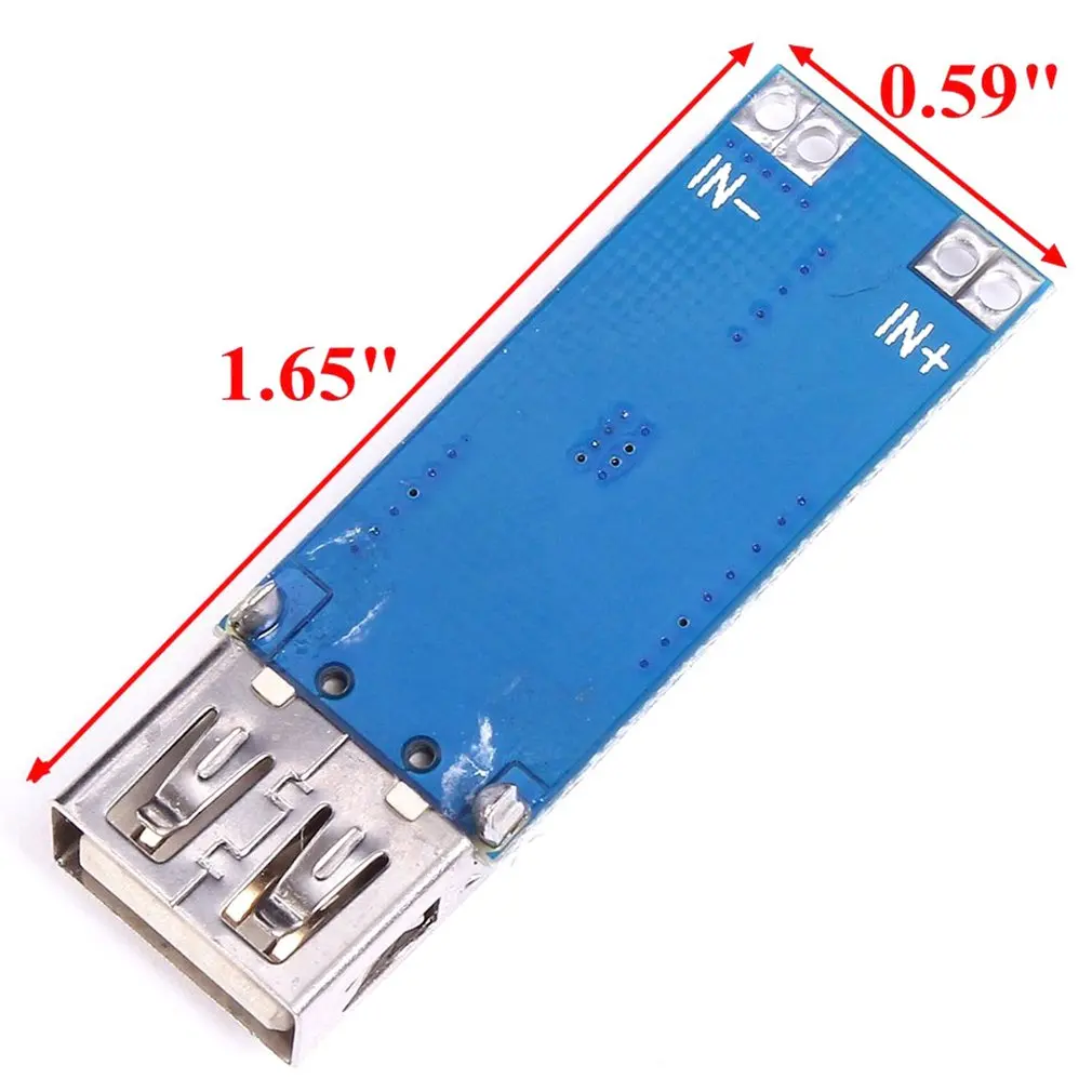 Модуль зарядки питания повышающий dc-dc 3 В/3,3 В/3,7 в/4,2 в до 5 В USB 2A Повышающий Модуль питания точный модуль зарядки транспортного средства