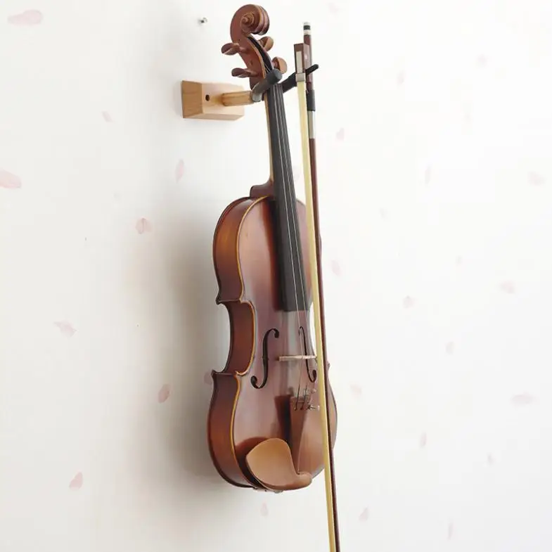 VIOLINEN WANDHALTER GEIGEN HALTER STÄNDER BOGENHALTER HOLZ 9,8 x 6,2 x 15 cm VIOLINEN WANDHALTER GEIGEN HALTER STÄNDER BOGENHALTER HOLZ 9,8 x 6,2 x 15 cm