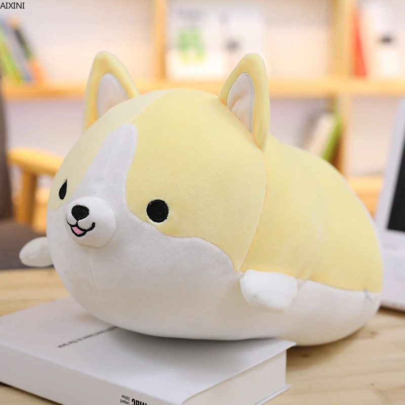 35/50/60cm Cute Corgi Dog Plush Toy Stuffed Soft Animal Cartoon Pillow Lovely Christmas Gift for Kids Kawaii Valentine Presents