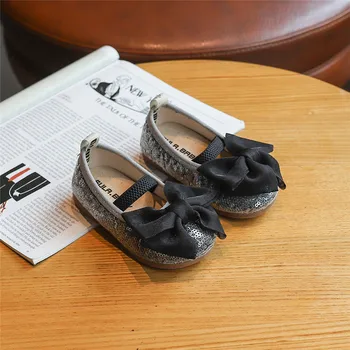 

Shoes Kids Girl Shoes 2019 Baby Girl Princess Children's Shoes with Rhinestone Student Dancing Shoes Lovely Bowknot