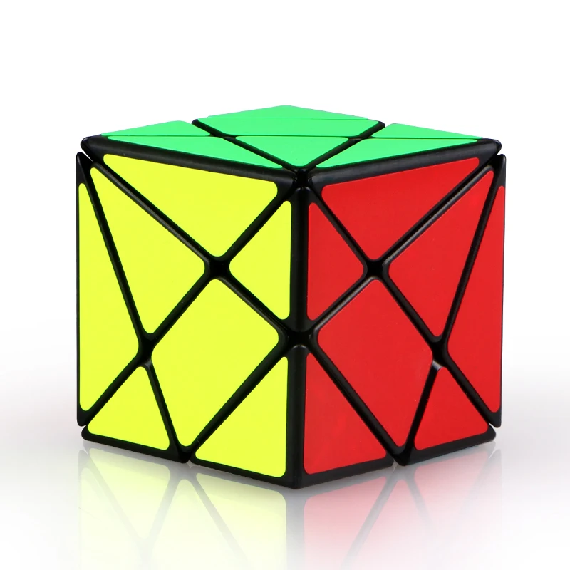 Qiyi оси куб головоломка 3x3 странно-shape форме, благодаря чему создается ощущение невесомости с магическим кубом, Cubo Magico, Обучающие Развивающие игрушки для детей, цветной или черный