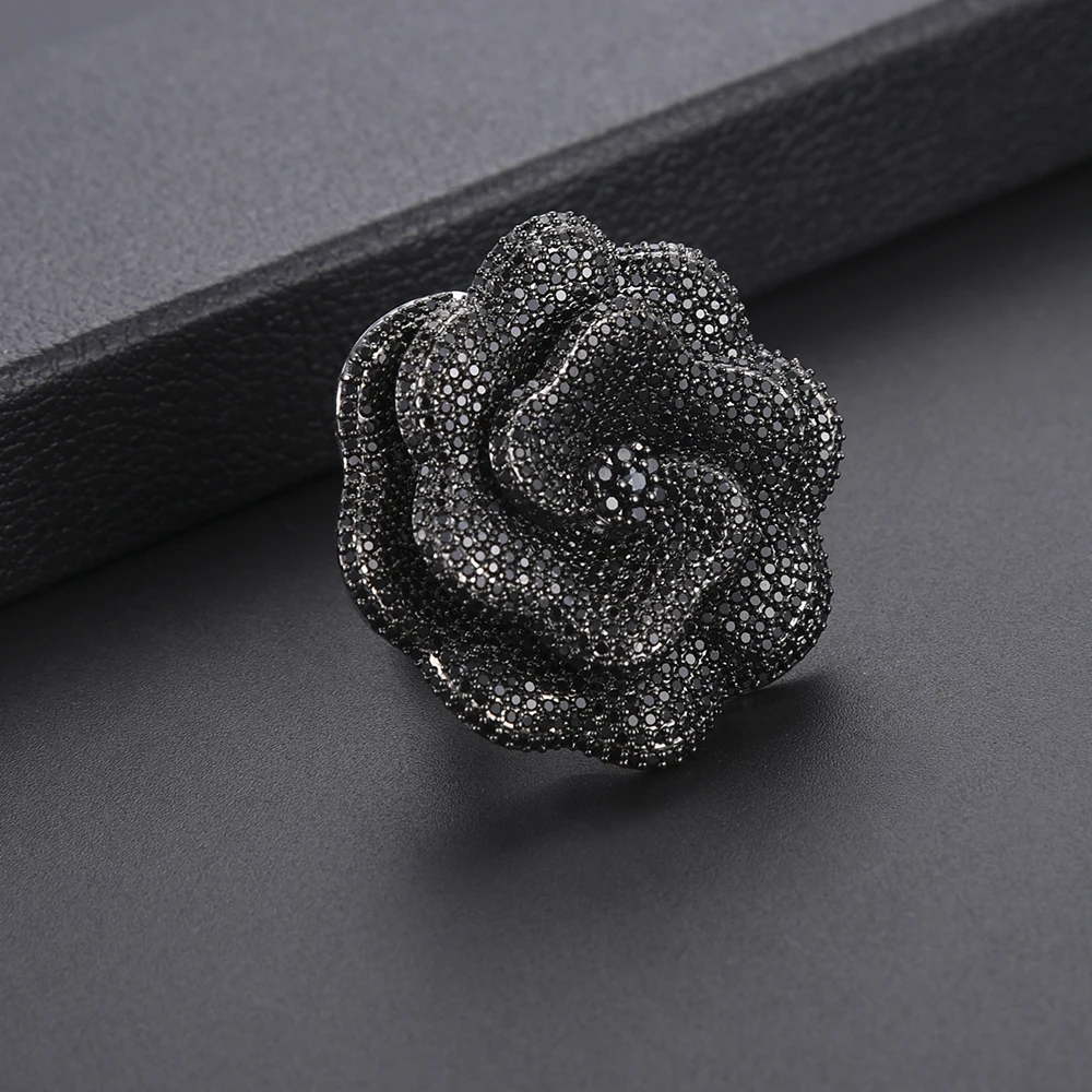 GODKI Luxury DUBAI Ring Earring Sets Cubic Zirconia Flowers Big Indian Jewelry Sets for Women Wedding African beads jewelry sets