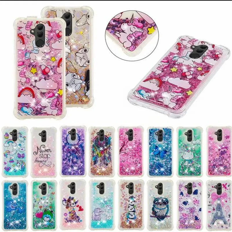 Bling Quicksand Case For Huawei Mate20 Liquid Glitter girl Back cover mate20Pro mate20lite Phone Cases coque |