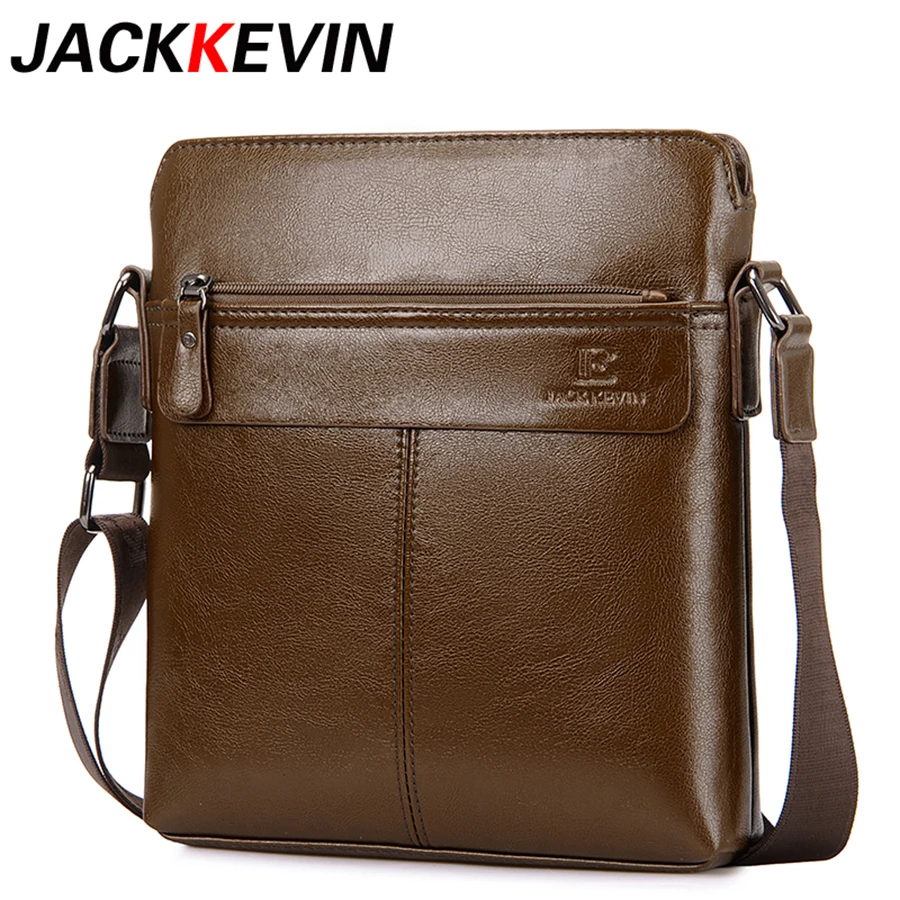 

Luxury Brand Men Shoulder Crossbody Bag Fashion Travel Men Leather Bag High Quality Leather Men Messenger Bag Small Bolsas Brown
