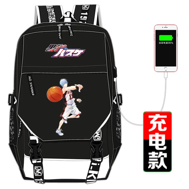 Холщовый школьный рюкзак Kuroko Tetsuya Seirin11 с принтом в стиле аниме сумка для ноутбука