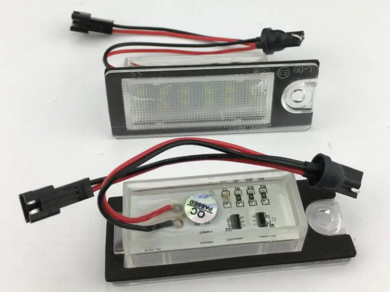 2X Canbus Белый светодиодный Подсветка регистрационного номера 3528 SMD номерной знак лампа для Volvo XC90 S60 V70 S80 XC70