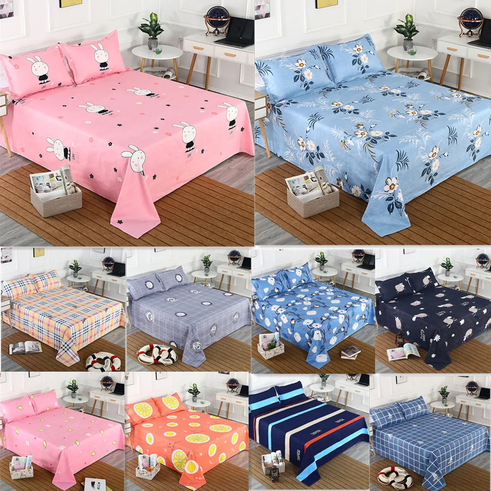 

Printed Fitted Sheet Cover Graceful Twin Full Queen Bed Bedspread Bedroom Bed Cover Skirt Wedding Housewarming Gift 230x230cm