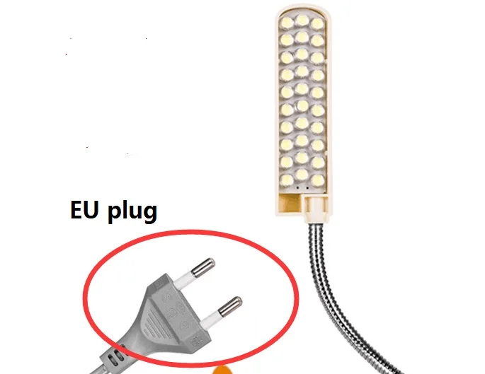 Светильник для швейной машины, 30 светодиодов для швейной машины US/EU/AU/UK Plug - Цвет: Lamp Sewing EU plug