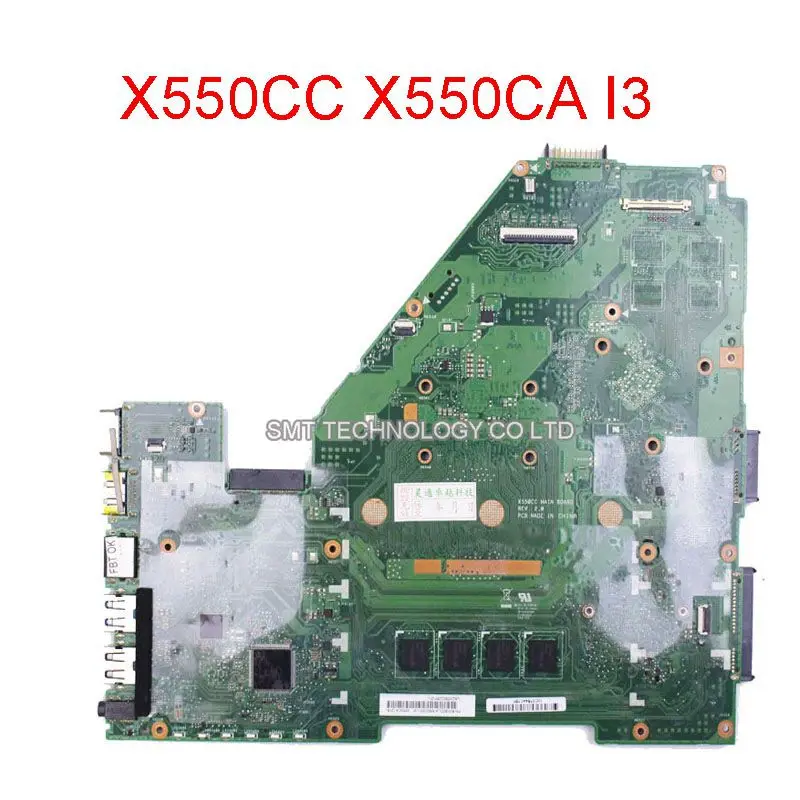Original laptop motherboard FOR ASUS R510CA X550CA X550CC main board REV2.0 i3 cpu DDR3 Integrated fully test and free shipping free shipping for mingxuan ms g41ml s3 775 needle g41 fully integrated small board supports ddr2 ddr3 test all good