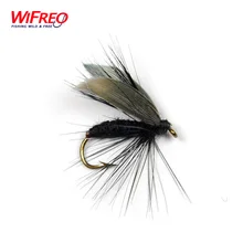 10шт Бесплатная Wifreo Размер 12 черный Fly Рыбалка приманки могут летать