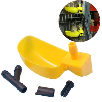 

8sets poultry drinking bowl water cup waterers drinker automatic fountain pigeon tools blue birds accessories pheasant drinkers