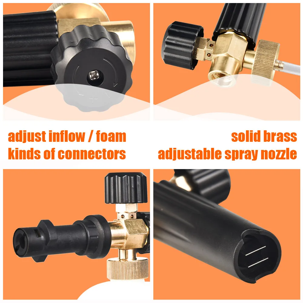 Najtaniej Pistolet do piany wysokociśnieniowy do Karcher K2 K7 Series Snow lanca pianowa profesjonalny pistolet myjący z pianki Generator myjnia samochodowa 1 4 \