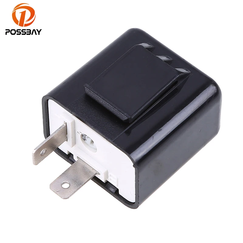 

POSSBAY Universal Motorcycle Flasher Relay Fix LED Fast Indicator Blinker/Decoder Electronic Turn Signals Lights Indicatior