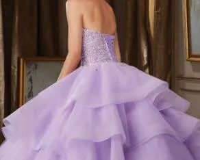 Lilac-Quinceanera-Dresses-Puffy-Organza-vestidos-de-Novia-quinceaneras-cortos-2016-Ball-Gowns-Prom-Dress-Sweet (3)